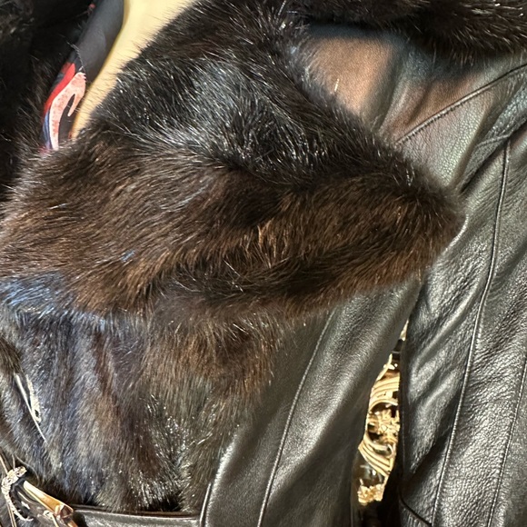 Amazing Michaela Mink and Lamb Leather Jacket - Picture 8 of 12